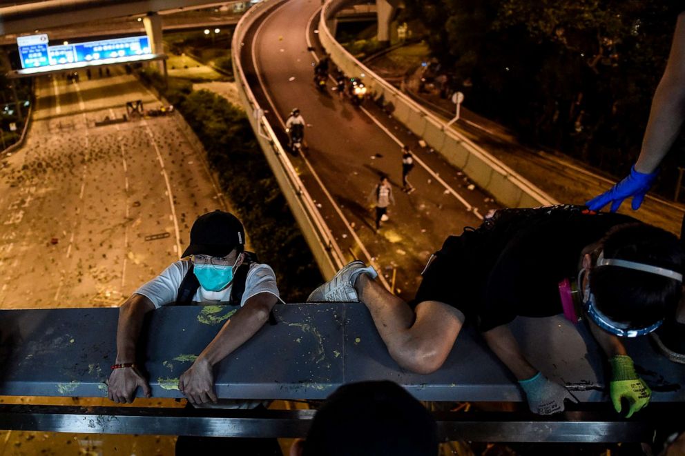 Dramatic Images From The Hong Kong Protests Abc News