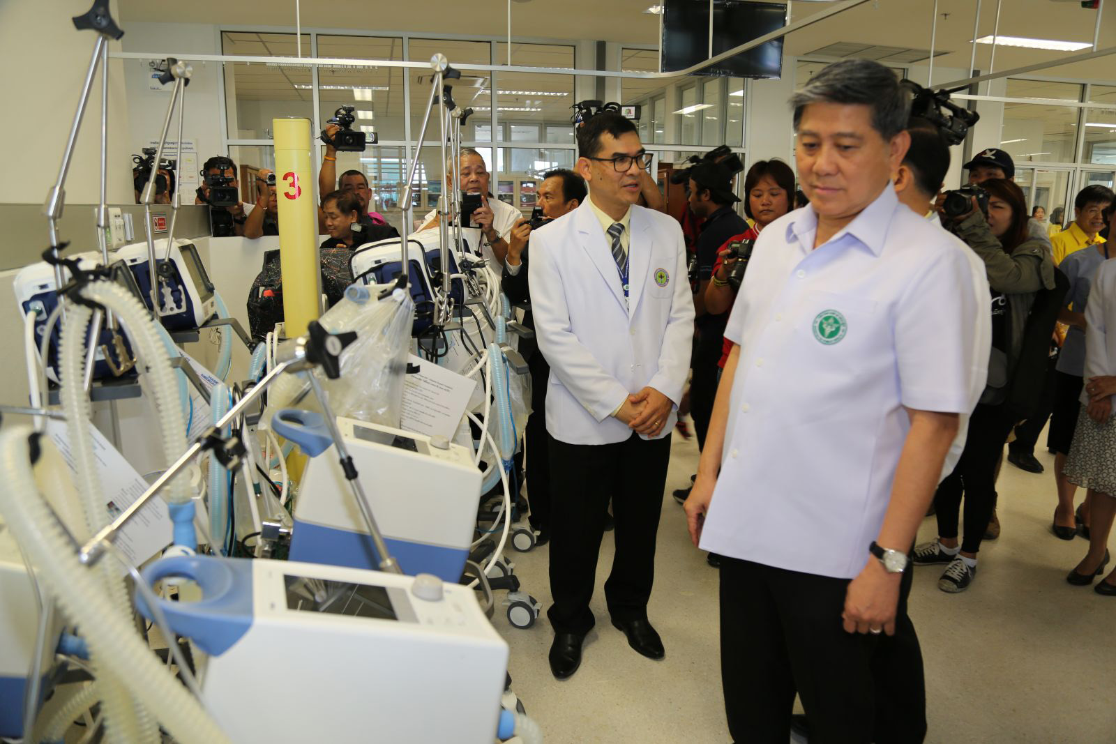 PHOTO: The boys being rescued from a flooded jungle cave in Thailand are being taken to this hospital in Chiang Rai, where an entire floor has been reserved to treat them.