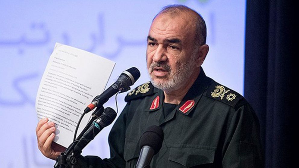 PHOTO: In this undated photo released by Sepahnews, the website of the Iranian Revolutionary Guard, Gen. Hossein Salami speaks in a meeting in Tehran, Iran.