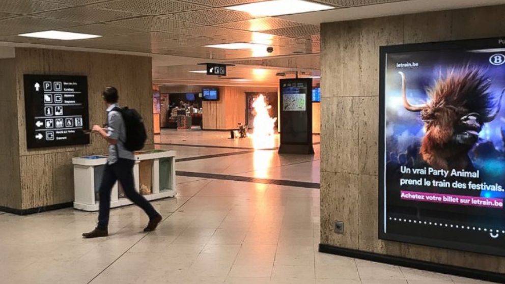 Remy Bonnaffe posted this image from the Brussels central train station on June 20, 2017.