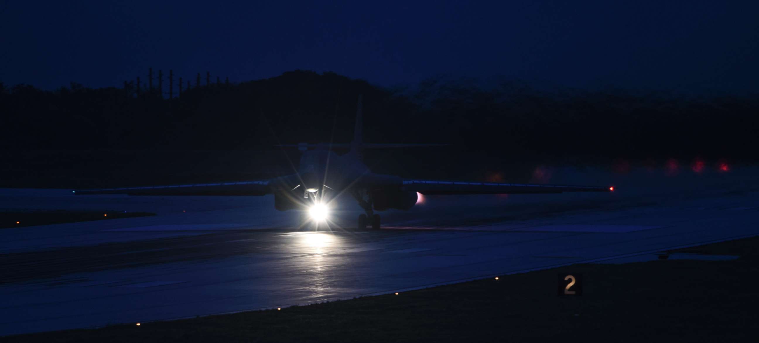 PHOTO: The first U.S.-Japan air forces nighttime training over the East China Sea, image released by the U.S Air Force, July 6, 2017.
