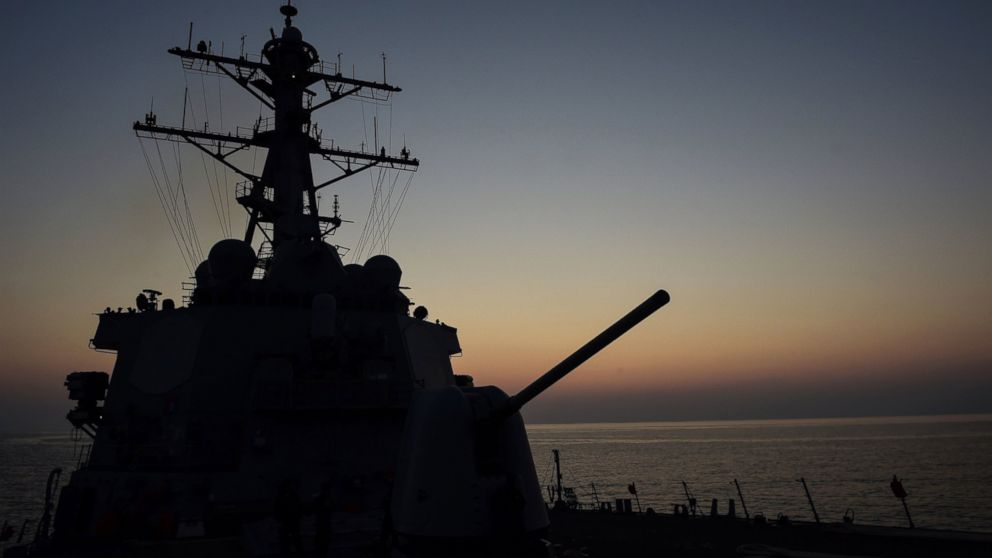 PHOTO: USS Ross (DDG 71) an Arleigh Burke-class guided-missile destroyer at sea in 2016.