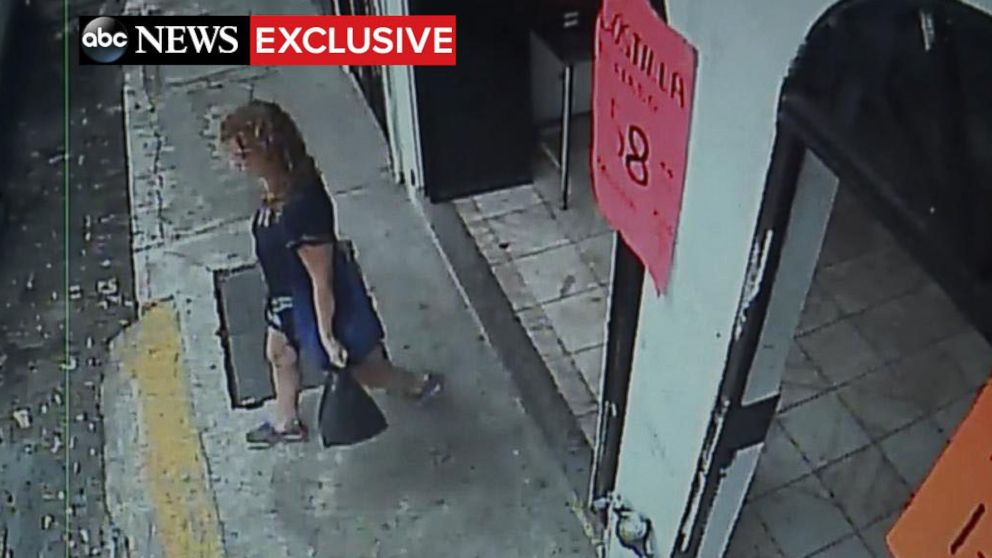 PHOTO: Ethan's mother Tonya Couch was pictured at the butcher in Puerto Vallarta, Mexico on two consecutive days before they were arrested. 