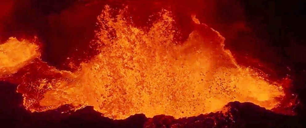 Drone Captures Incredible Footage Of Volcano Eruption - Abc News