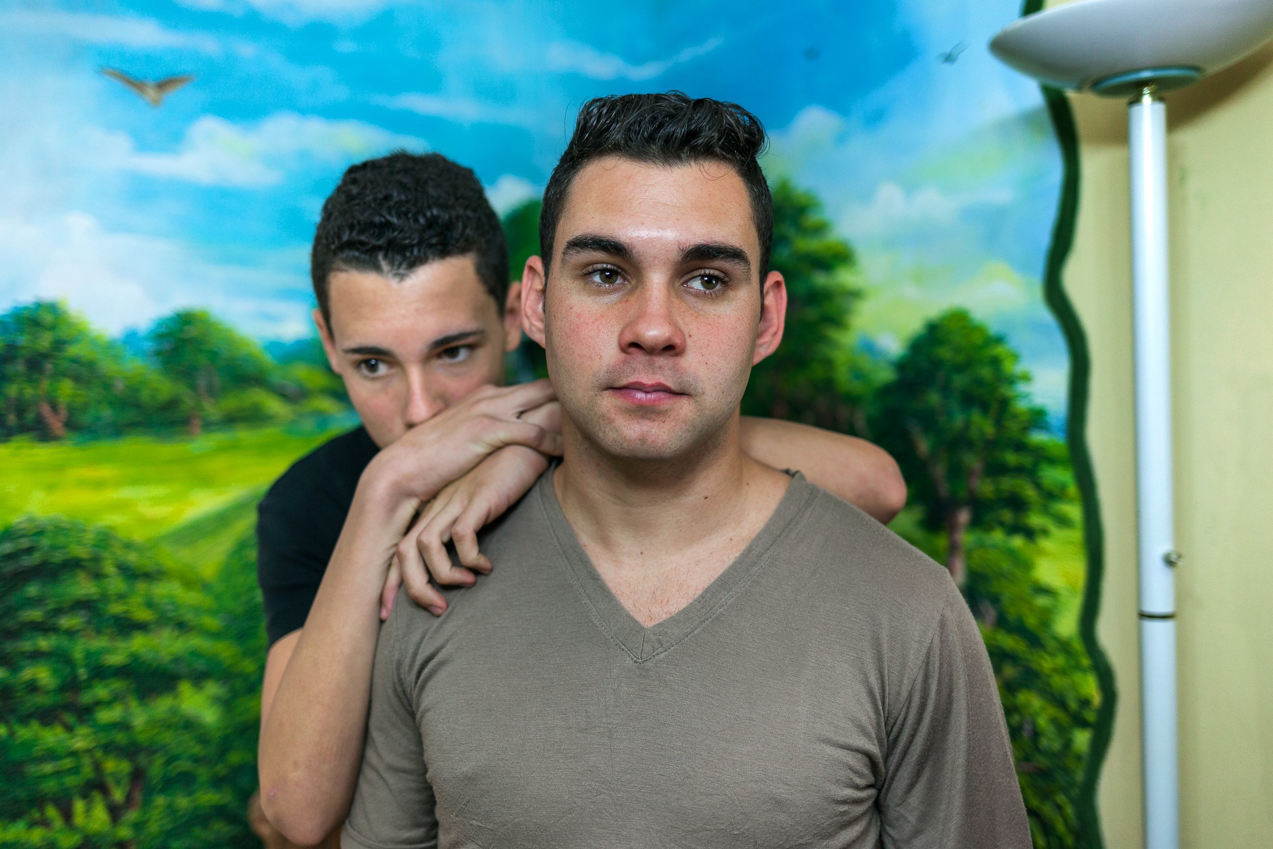 PHOTO: Elian Gonzalez poses with his brother.