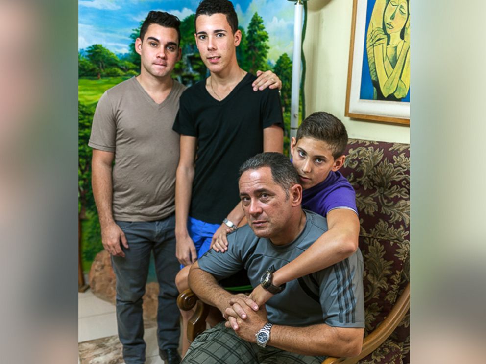 PHOTO: Elian Gonzalez along with his brothers and father, Juan Miguel Gonzalez.