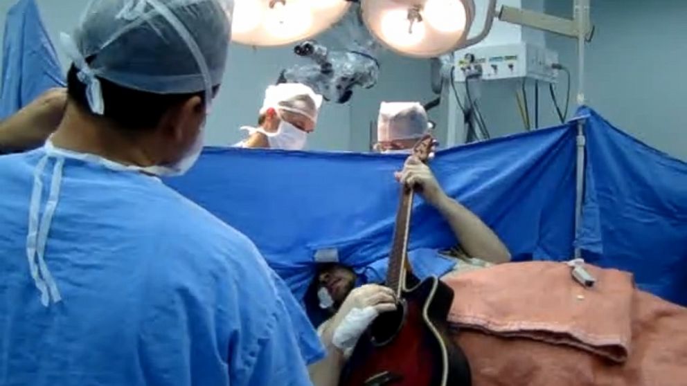 Video Shows Patient Playing Guitar During Brain Surgery in Brazil - ABC News