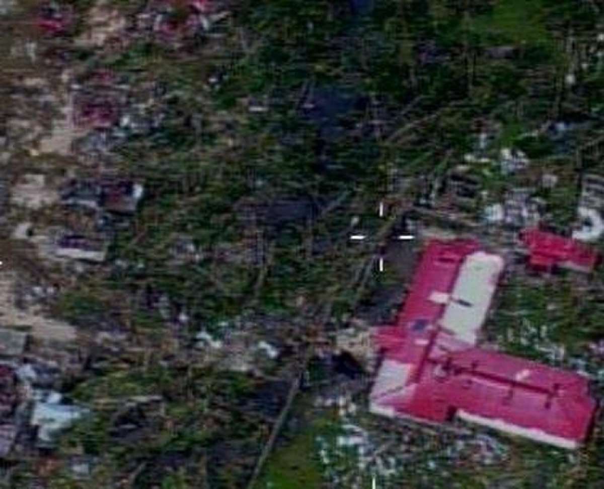 PHOTO: A view of Haiti from a Coast Guard Air Station Clearwater HC-130 Hercules airplane crew conducting post-storm damage assessment flights, Oct. 5, 2016, following Hurricane Matthew.