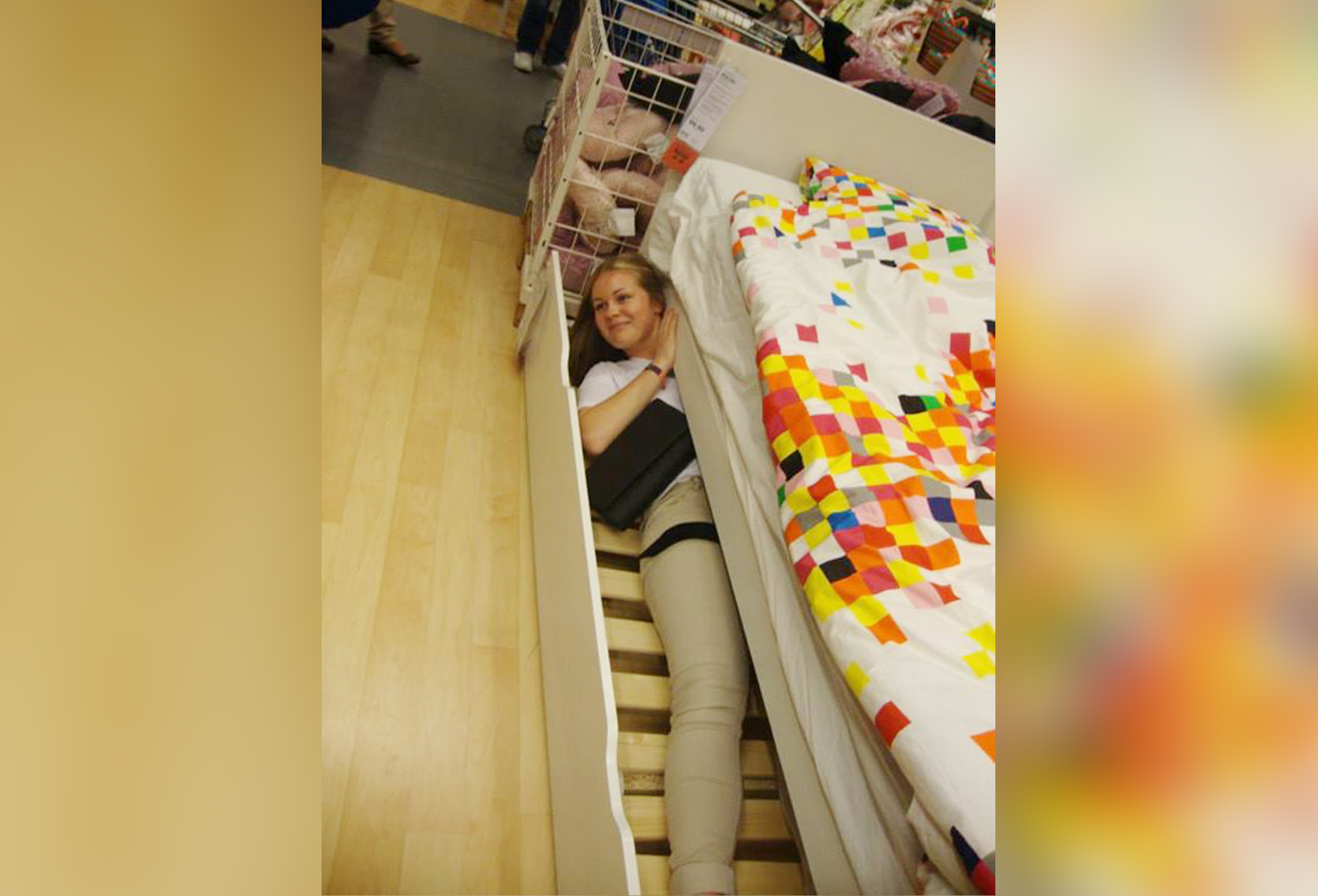 PHOTO: In 2014, a Belgian blogger organized a game of hide-and-seek at the IKEA in Wilrijk with the cooperation of the furniture retailer.