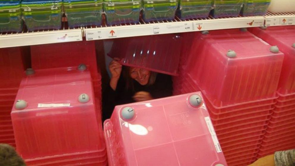 PHOTO: In 2014, a Belgium blogger organized a game of hide-and-seek at the IKEA in Wilrijk with the cooperation of the furniture retailer.