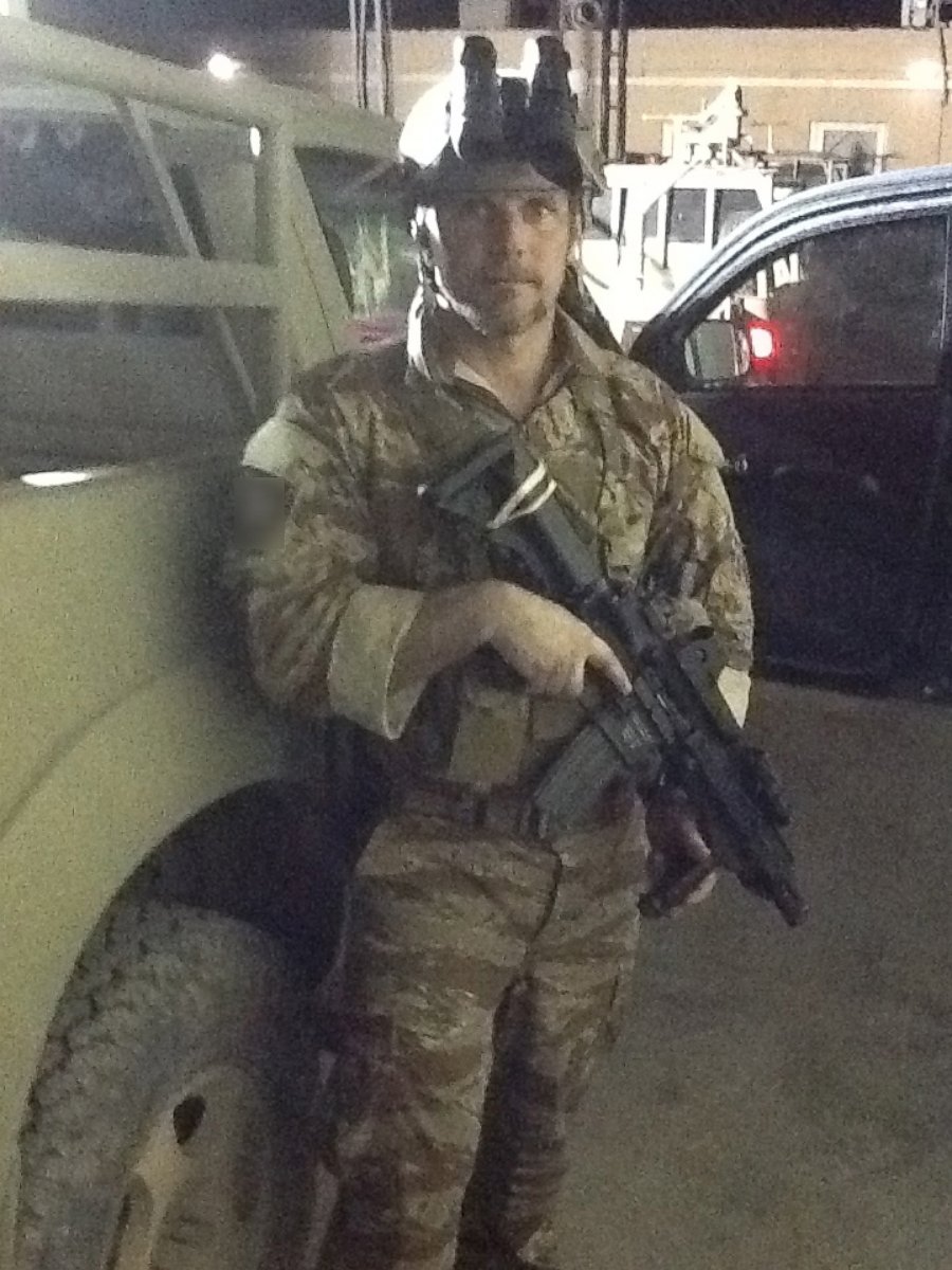 PHOTO: Brett Jones on one of dozens of deployments as a contractor for the CIA.