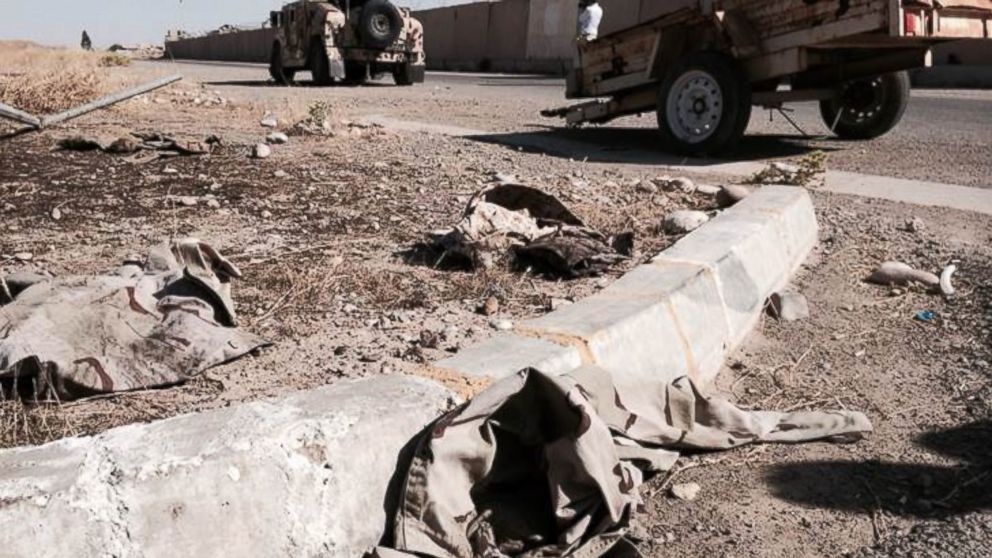 The ghostly remnants of the American G.I.'s presence are everywhere in the Kirkuk Air Base in Kirkuk, Iraq, June 16, 2014.  