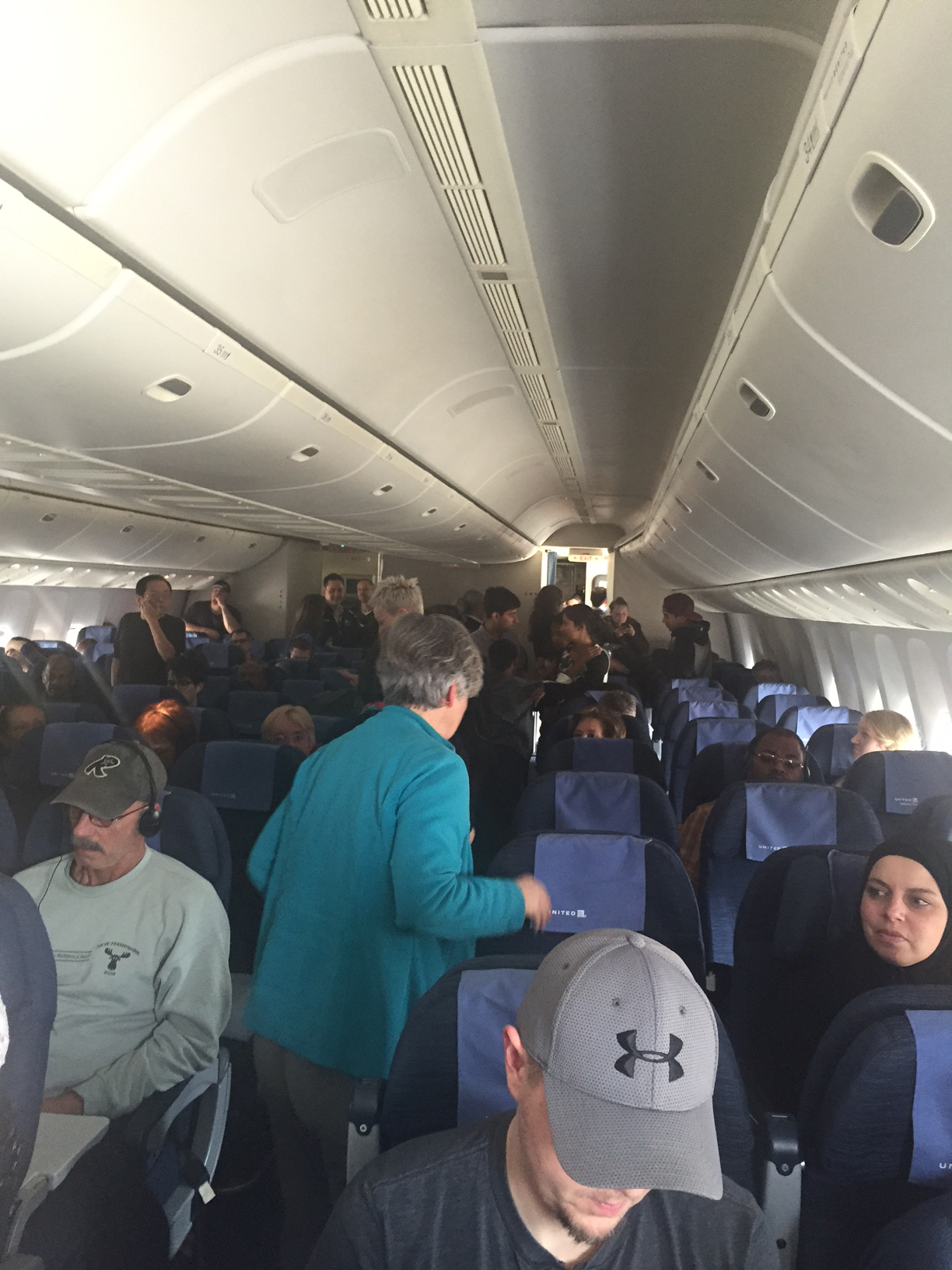 PHOTO: Passengers on a United Airlines flight were diverted to Canberra, Australia, part of a 30-hour travel ordeal.

