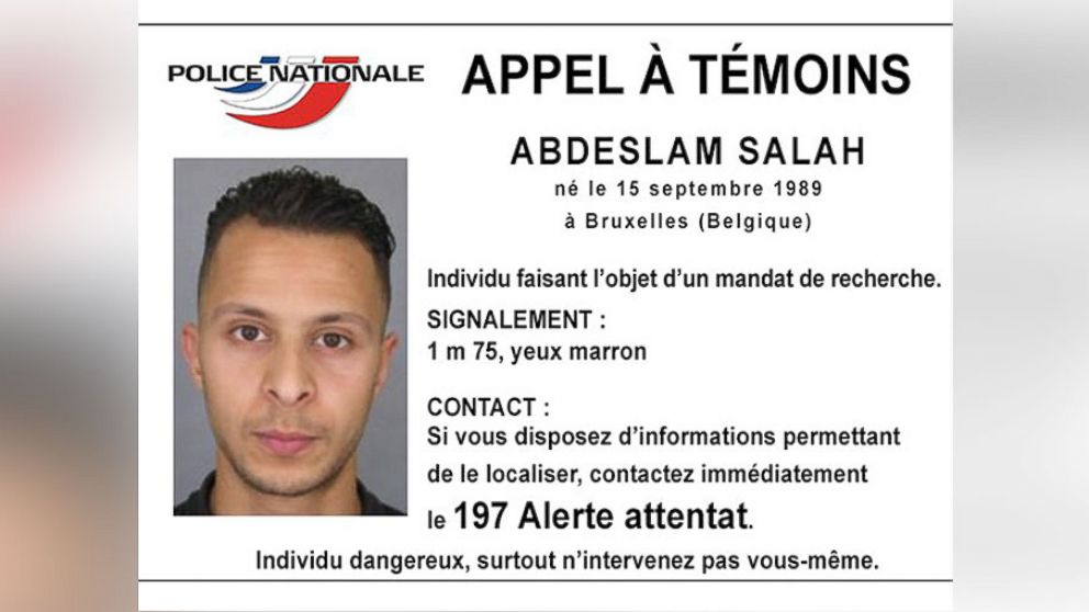 PHOTO: French police named a suspect, 26-year-old Salah Abdeslam, wanted for involvement in the Paris attacks.