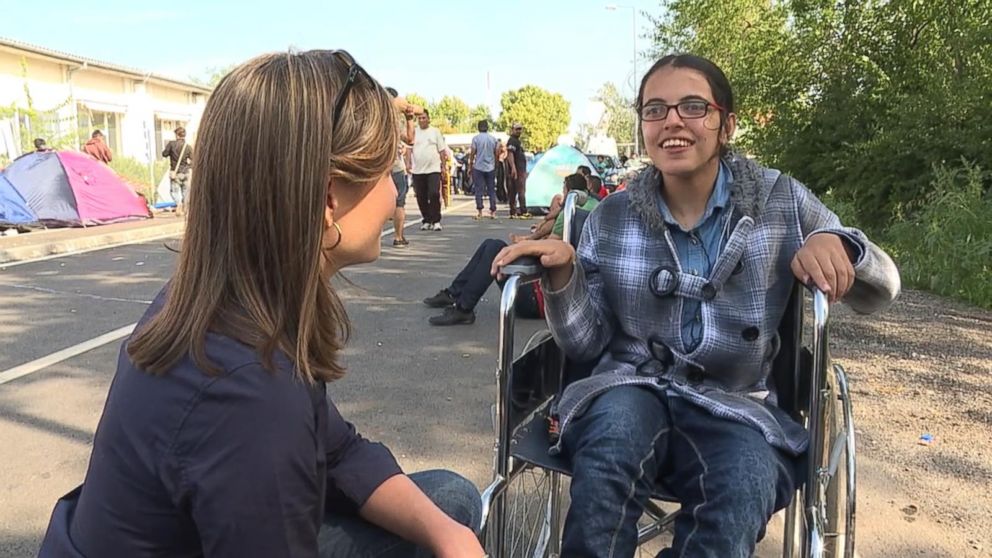 PHOTO: Nageen Mustafa, 16, has spent 20 days traveling from Kobani, Syria to the Serbian border with Hungary. 