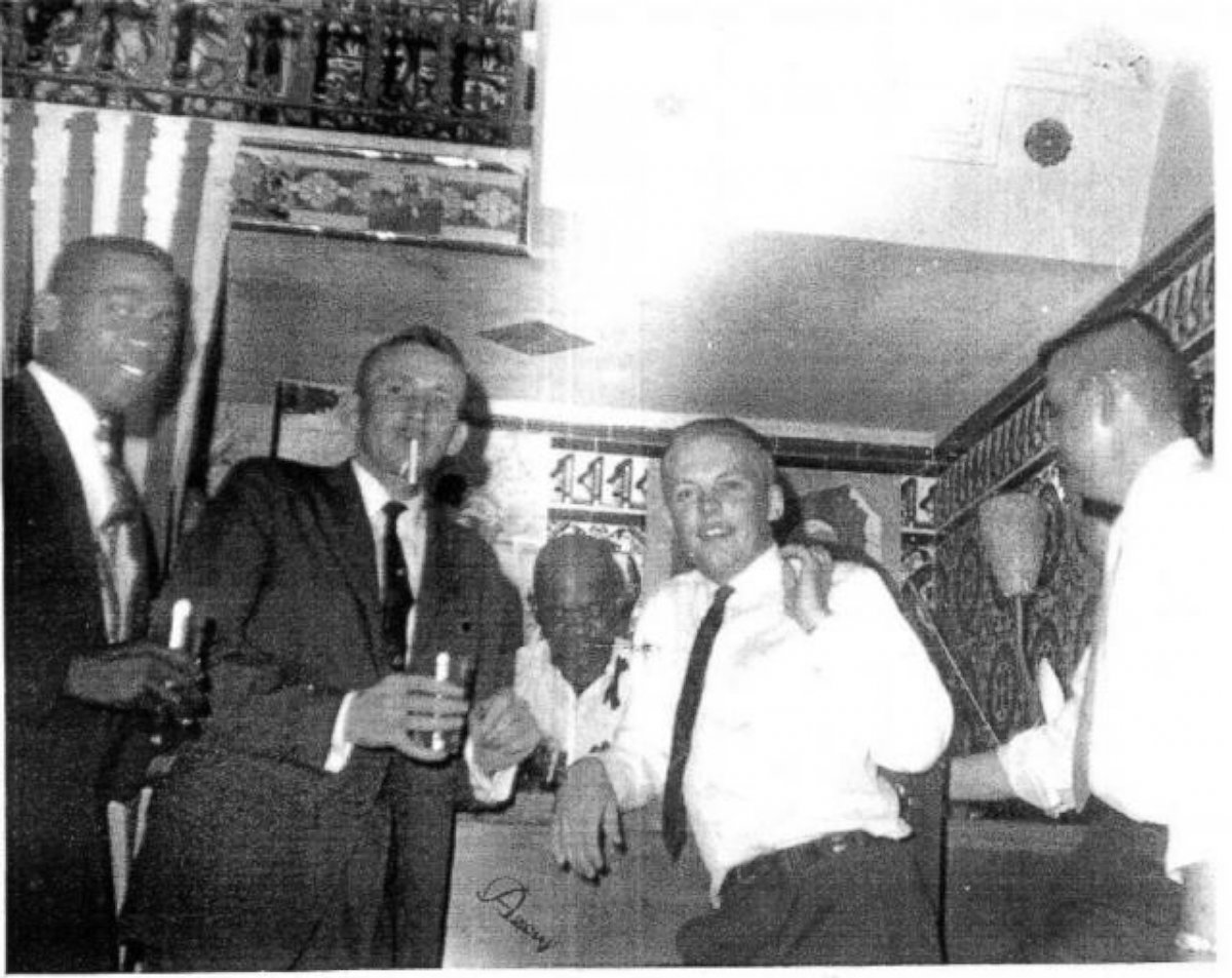 PHOTO: Gunnery Sgt. Mike East, Master Gunnery Sgt. Jim Tracy and Lance Cpl. Larry Morris all pose for a picture at the U.S. Embassy in Havana in 1960.