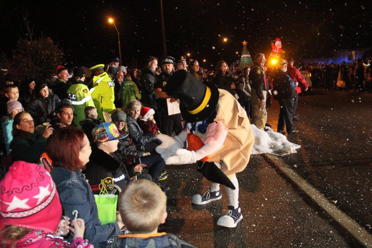PHOTO: St. George, Ontario celebrated Christmas on Saturday for 7-year-old Evan Leversage who has cancer.