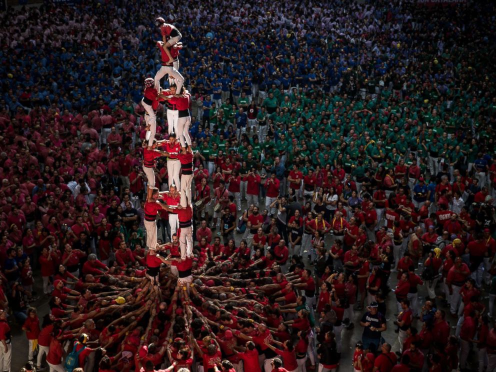 Stunning pictures show Catalonia's 'human towers,' a biannual historic
