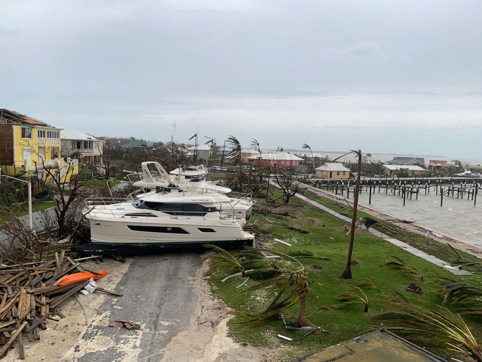 PHOTO: Damage from Hurricane Dorian is seen in Marsh Harbour, Sept. 3, 2019, in the Bahamas.