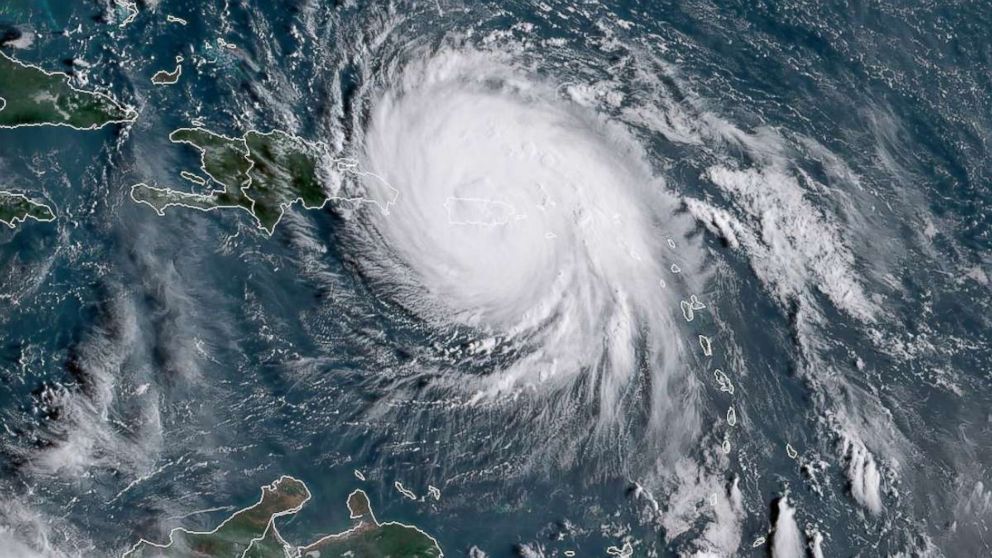 PHOTO: This satellite image obtained from the National Oceanic and Atmospheric Administration (NOAA) shows Hurricane Maria, Sept. 20, 2017.

