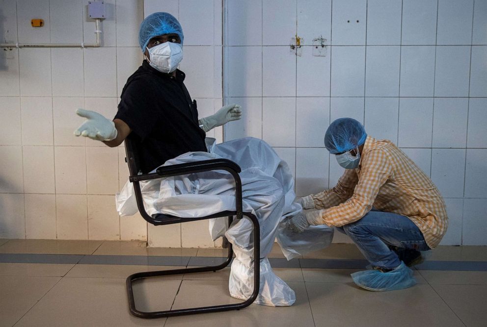 PHOTO: Dr. Kumar Gaurav, 42, a medical professor and consultant psychiatrist who has been named the top official at Jawahar Lal Nehru Medical College at Jawahar Lal Nehru Medical College and Hospital in Bhagalpur, Bihar, India, July 26, 2020.