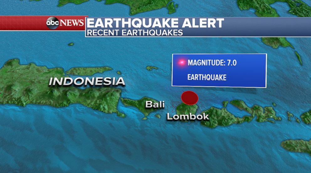 PHOTO: A magnitude 7.0 struck off the north coast of Indonesias Lombok island, Aug. 5, 2018.