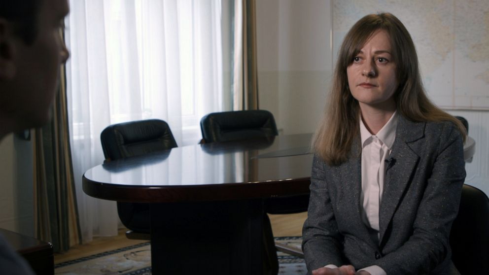 PHOTO: Kateryna Duchenko, the Ukrainian prosecutor in charge of sexual violence cases committed by Russian soldiers, speaks to ABC News.