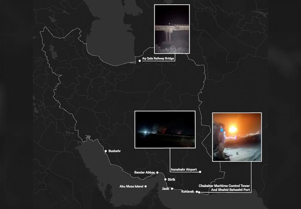 PHOTO: Overnight air strikes in Iran, July 9, 2026.