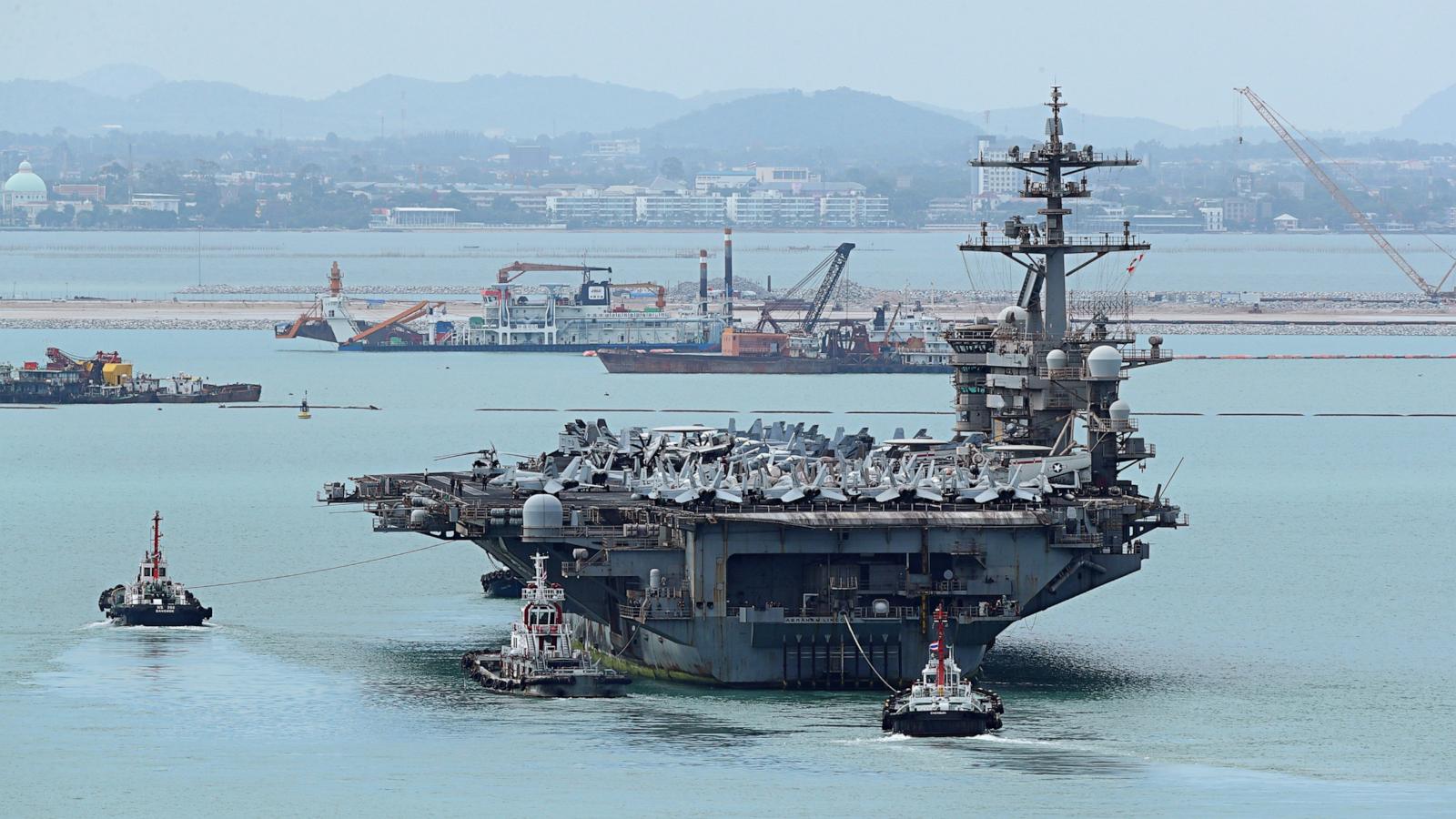Family members speak out as Lincoln docks in Thailand after record 9 months at sea