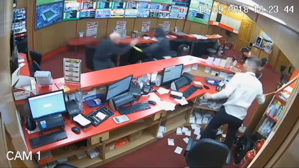 PHOTO: An 83-year-old man fought off armed robbers at a betting shop in Glanmire, Ireland, on Sep. 15, 2018.