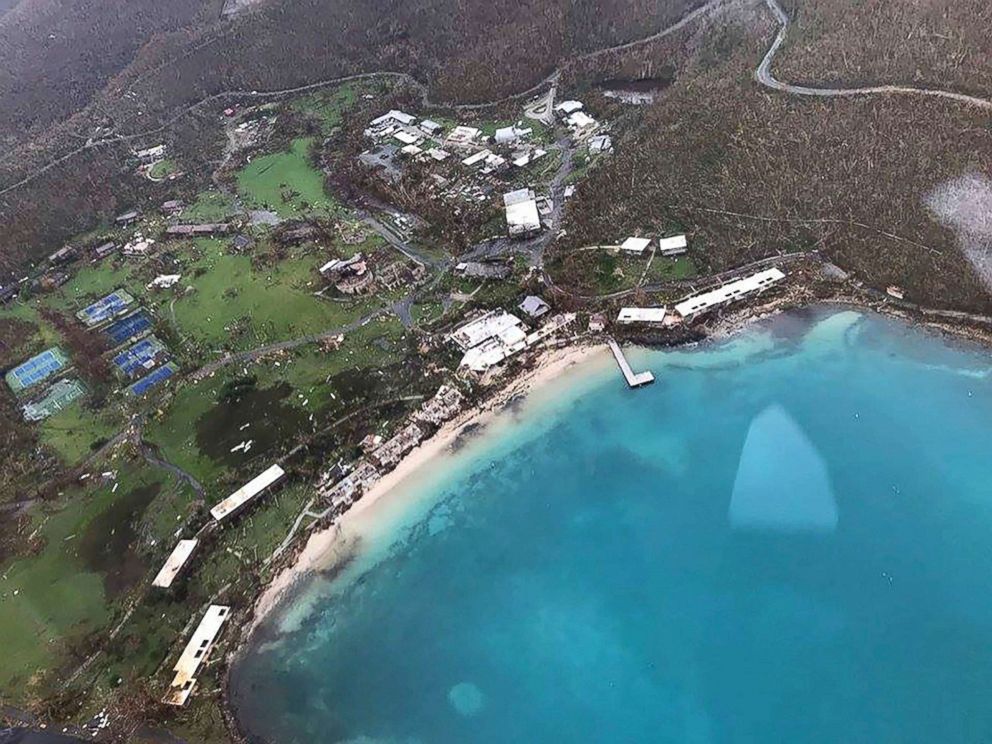 PHOTO: Storm damage in the aftermath of Hurricane Irma in St. John's Caneel Bay in the U.S. Virgin Islands, Sept. 8, 2017. 