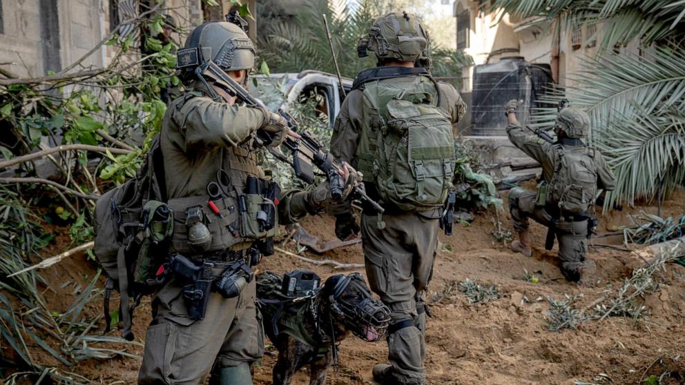 PHOTO: Israeli soldiers operating in the Gaza Strip amid continuing battles between Israel and the Palestinian militant group Hamas, Dec. 29, 2023.