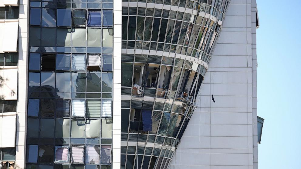 PHOTO: A view shows a damaged building, following Iran's missile strike on Israel, amid the Iran-Israel conflict, in Haifa, Israel, June 20, 2025. 