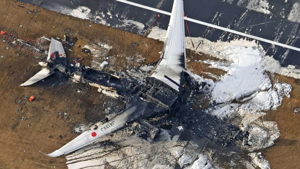 日本航空は、飛行機が墜落する前に乗務員が着陸の許可を「承認し、繰り返した」と述べた