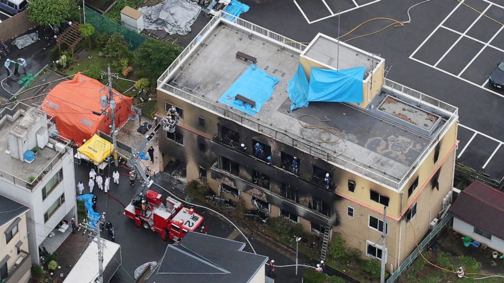 At least 33 dead in massive fire at Kyoto animation studio, Japanes.. -  ABC7 San Francisco