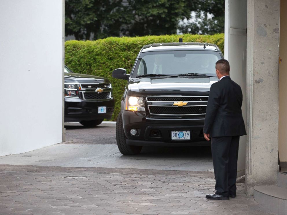 PHOTO: A convoy carrying White House envoy Jared Kushner leaves the Los Pinos presidential residence in Mexico City, March 7, 2018.