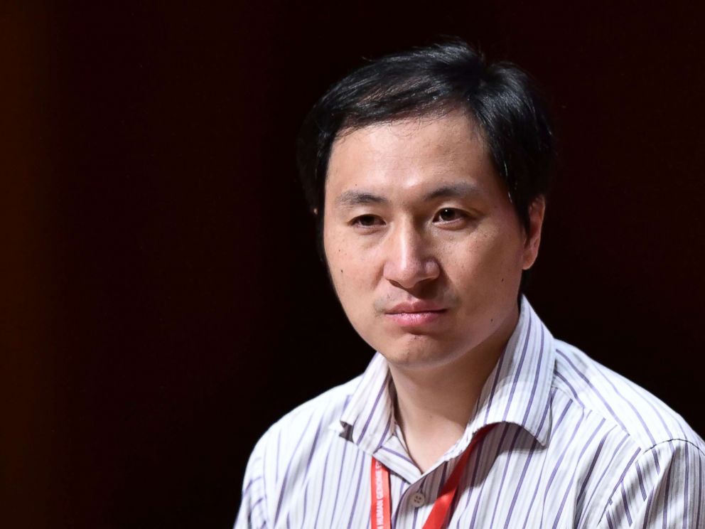 PHOTO: Chinese scientist He Jiankui speaks at the Second International Summit on Human Genome Editing in Hong Kong, Nov. 28, 2018.