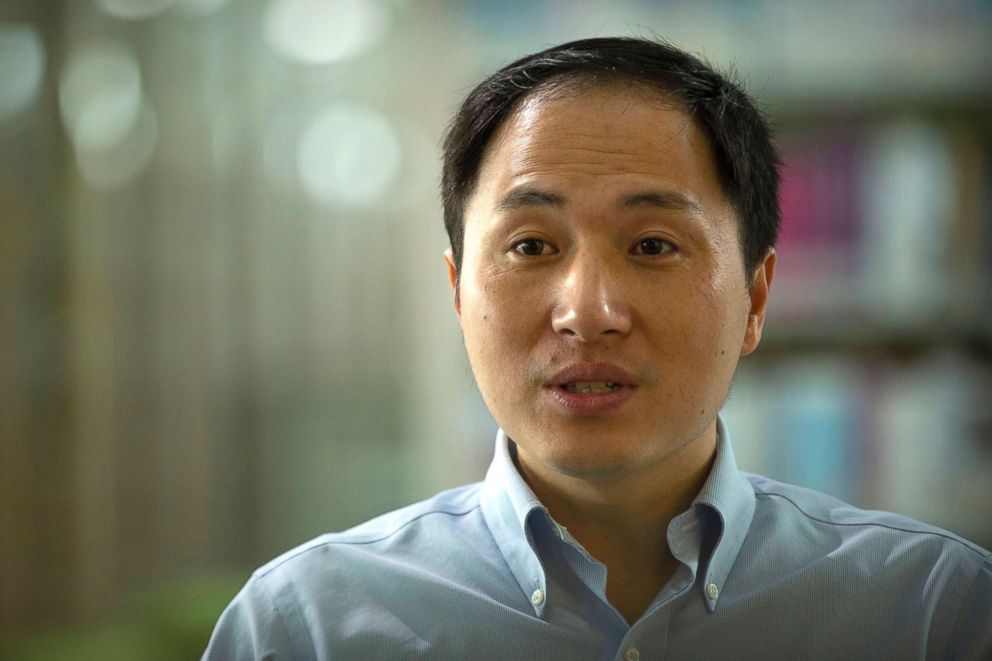 PHOTO: Scientist He Jiankui speaks during an interview in Shenzhen in southern China's Guandong province, Oct. 10, 2018.