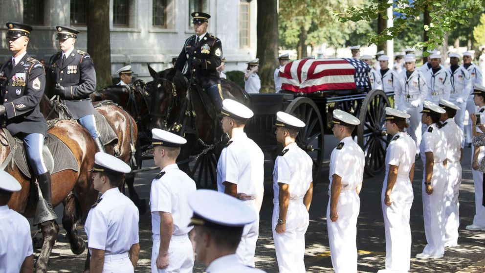 John McCain buried next to his best friend where his decades of public