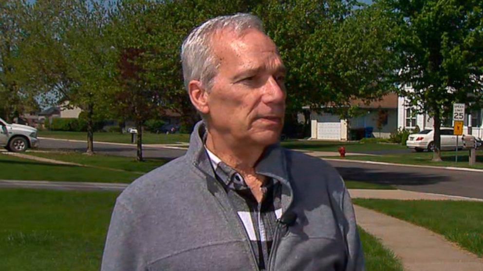 PHOTO: John Prevost, brother of newly elected Pope Leo XIV, Robert Prevost, speaks with ABC News in New Lenox, Illinois, May 8, 2025.