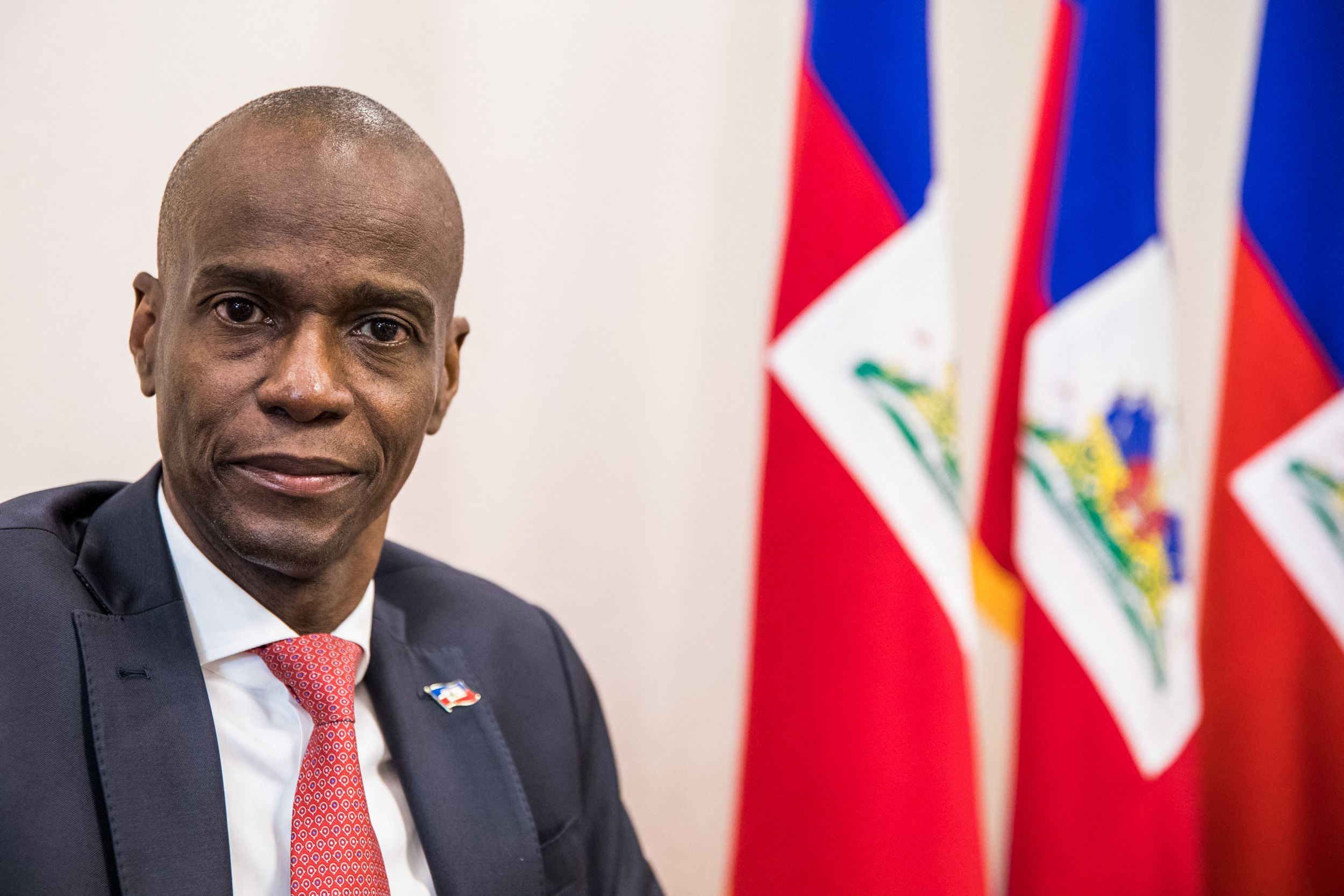PHOTO: In this file photo taken on Oct. 22, 2019 President Jovenel Moise sits at the Presidential Palace in Port-au-Prince.