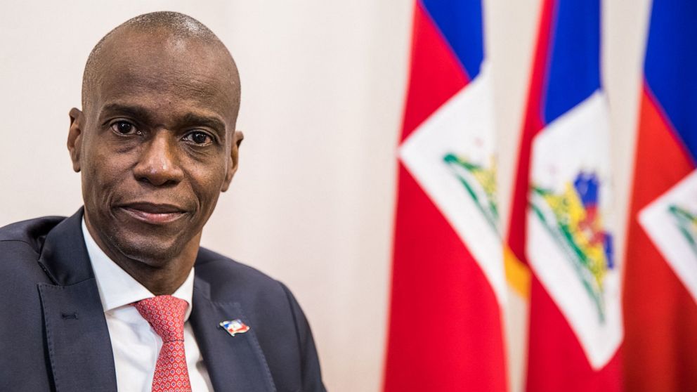 PHOTO: In this file photo taken on Oct. 22, 2019 President Jovenel Moise sits at the Presidential Palace in Port-au-Prince.
