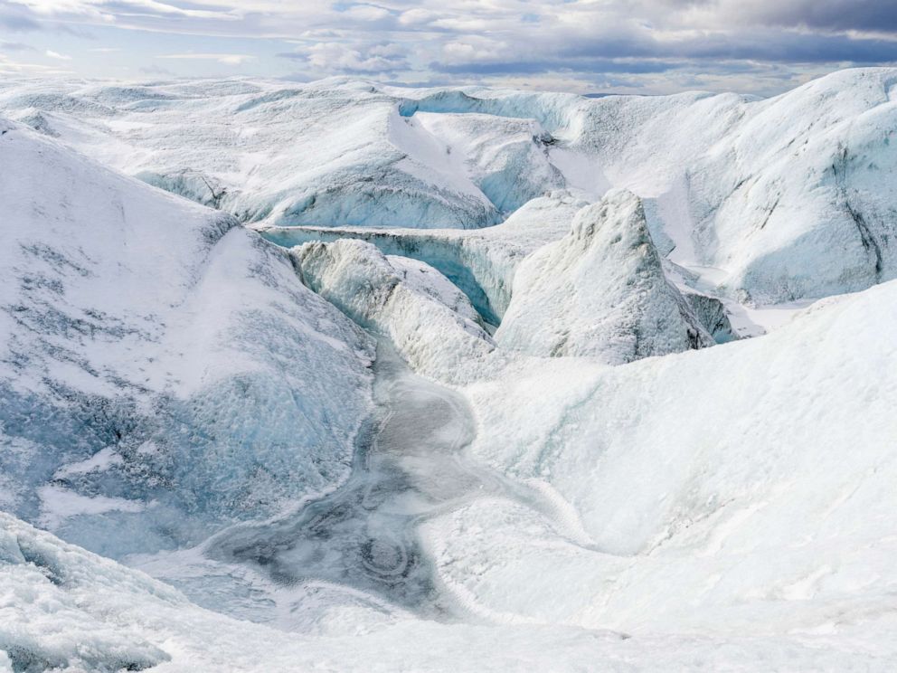 PHOTO: Landscape on the Greenland Ice Sheet near Kangerlussuaq, Greenland.