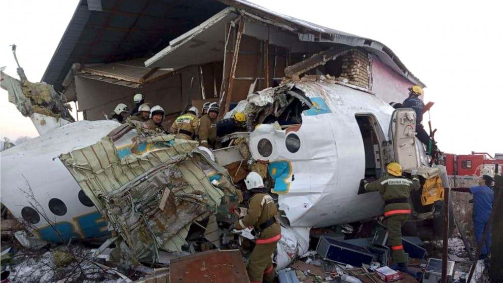 15 dead after plane carrying 98 people crashes on takeoff from Kazakhstan airport (photos)