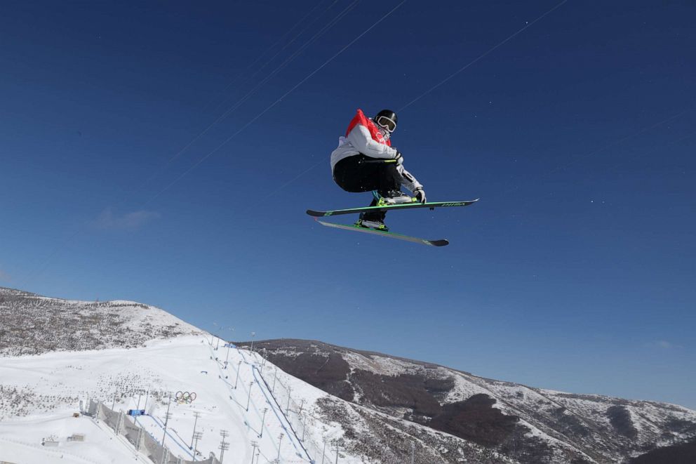 PHOTO: Kevin Rolland of Team France performs a trick on Feb. 14, 2022, in Zhangjiakou, China.