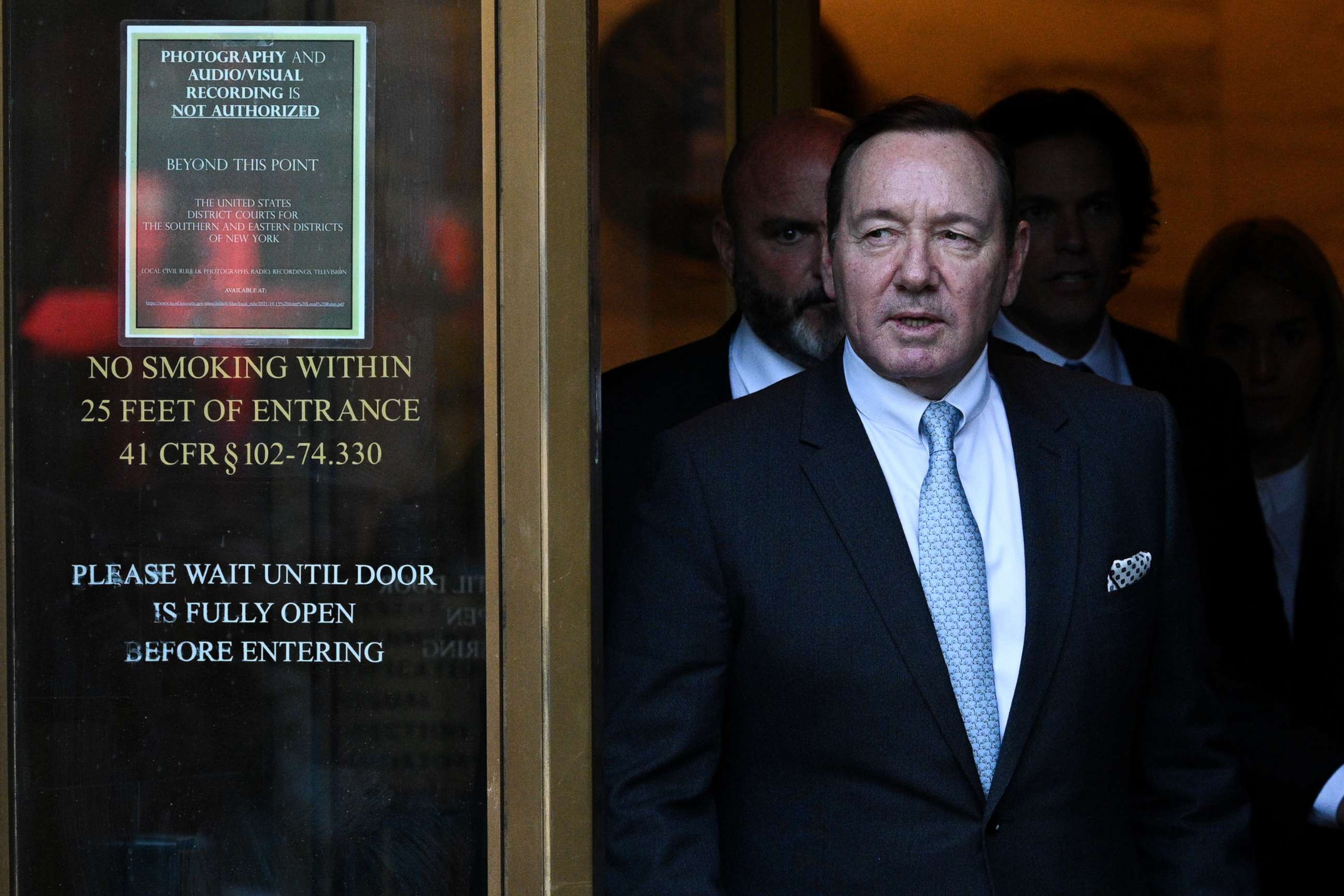 PHOTO: Actor Kevin Spacey leaves the US District Courthouse in New York, Oct. 6, 2022.