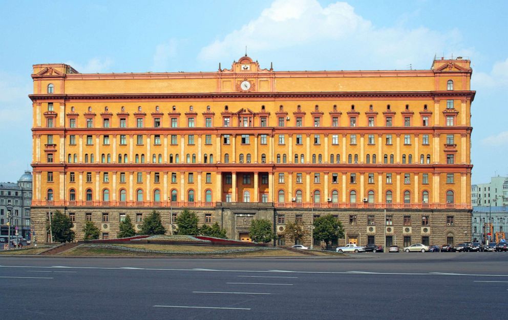 PHOTO: In this undated file photo, the headquarters of the KGB and affiliated prison, know as The Lubyanka, is shown on Lubyanka Square in Moscow.