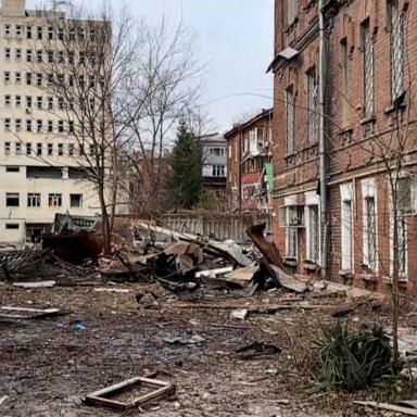 Ukrainian authorities claimed 23 people were injured and 41 buildings were damaged in Kharkiv overnight into Monday.