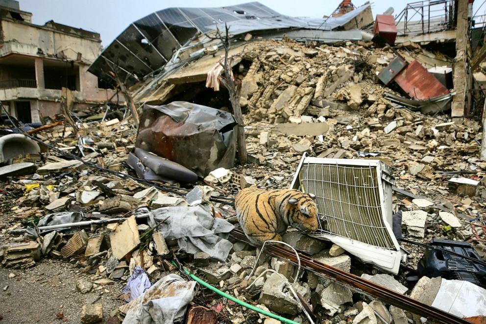 PHOTO: This picture shows the destruction from Israeli bombardments in Lebanon's southern village of Khiam on Nov. 27, 2024, after a ceasefire between Israel and Hezbollah took effect.