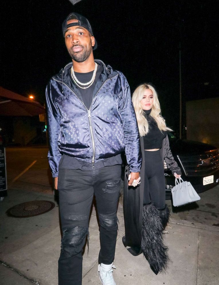 PHOTO: Khloe Kardashian and Tristan Thompson have a night out in Los Angeles, Jan. 13, 2019.